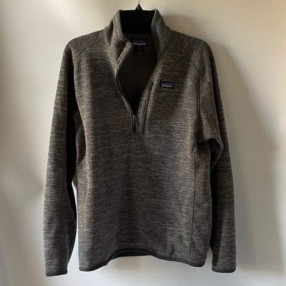 Patagonia Heathered Gray Quarter Zip Fleece Pullover | Men’s M - Picture 3 of 8